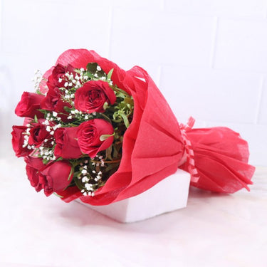 Bunch of 10 Red Roses